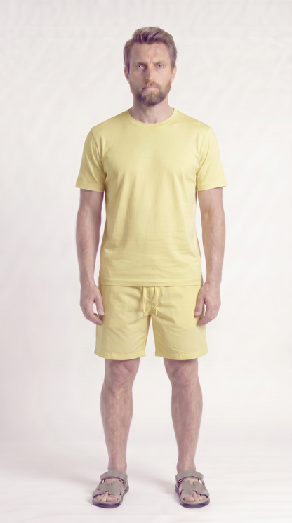 INTERLOCK SUPIMA SET | LEMON