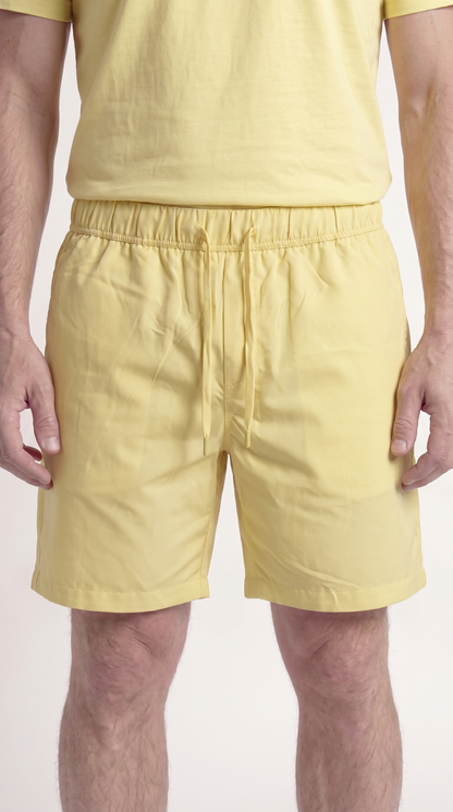 INTERLOCK SUPIMA SHORT | LEMON