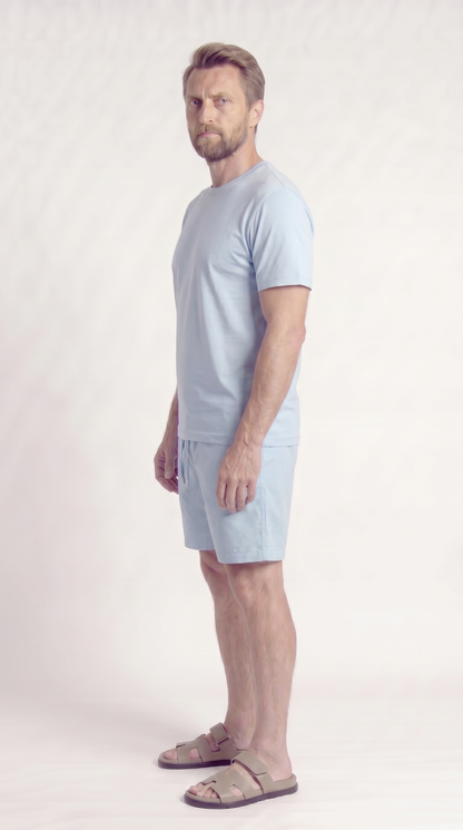 INTERLOCK SUPIMA SET | SKY BLUE