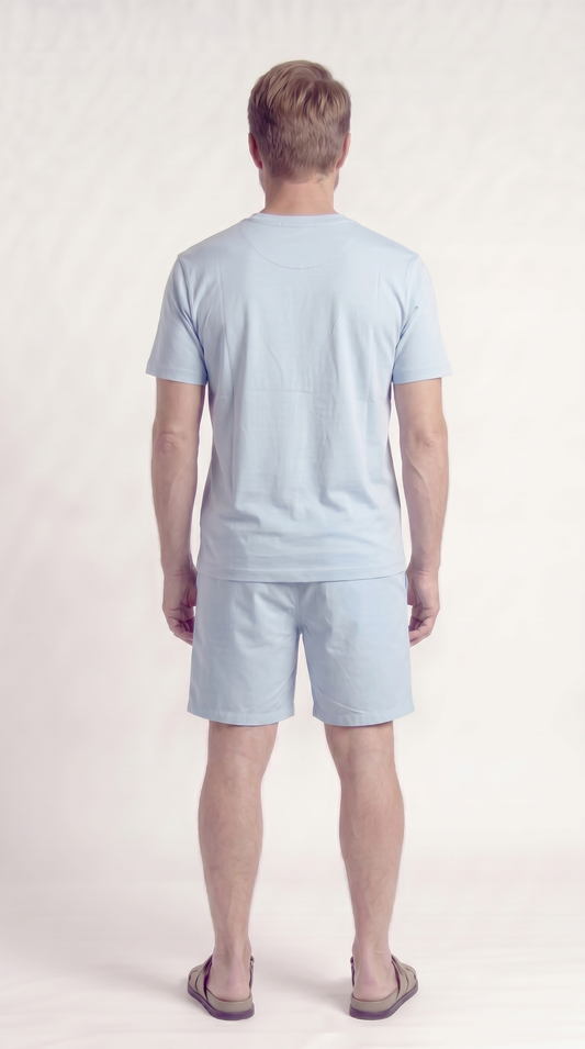 INTERLOCK SUPIMA T-SHIRT | SKY BLUE
