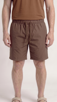 INTERLOCK SUPIMA SHORT | COFFEE