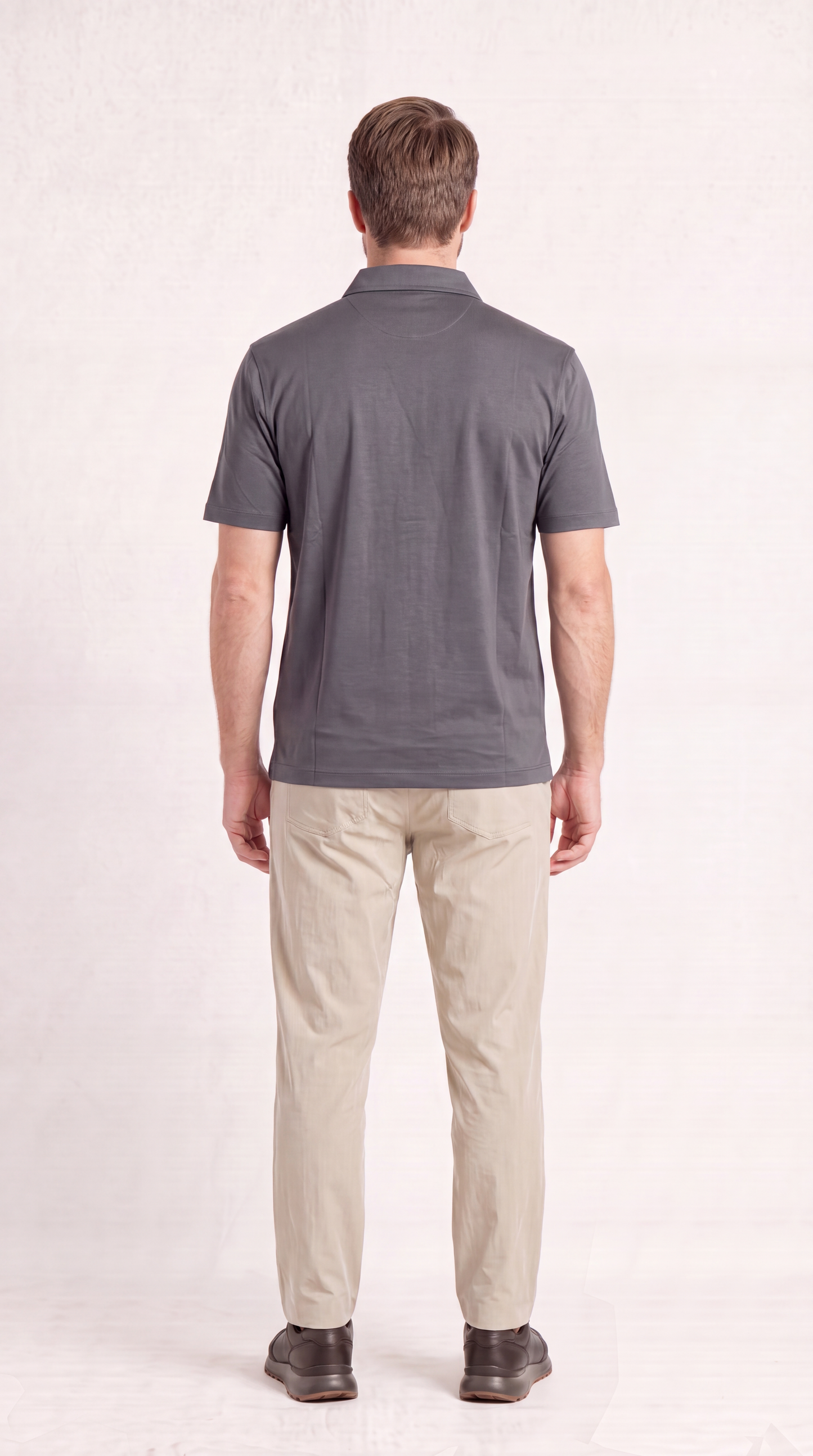 INTERLOCK SUPIMA POLO | SLATE GREY
