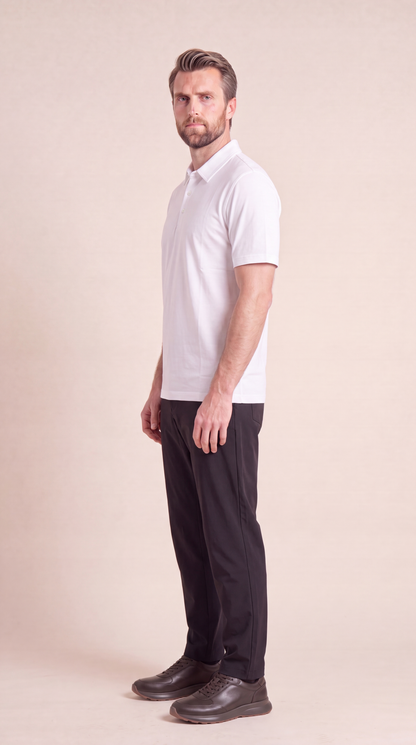 INTERLOCK SUPIMA POLO | WHITE