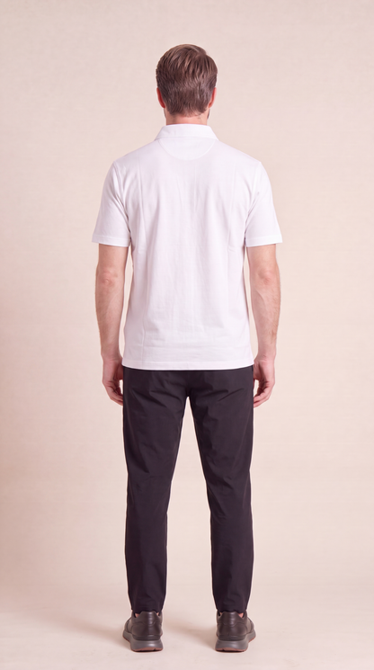 INTERLOCK SUPIMA POLO | WHITE