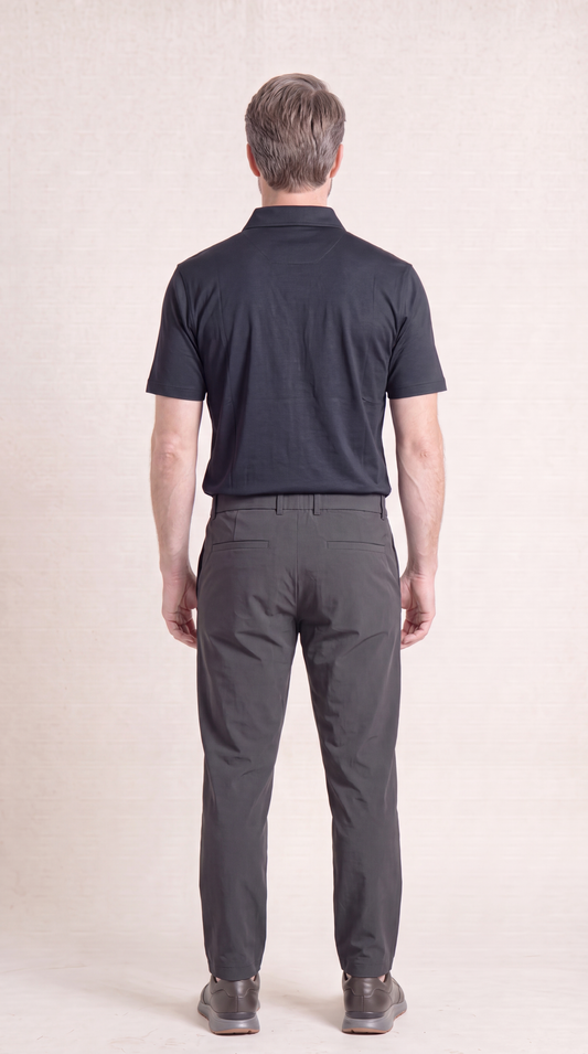 INTERLOCK SUPIMA POLO | NAVY BLUE