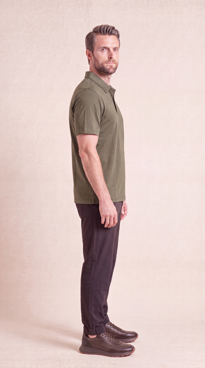 INTERLOCK SUPIMA POLO | ONLIVE GREEN