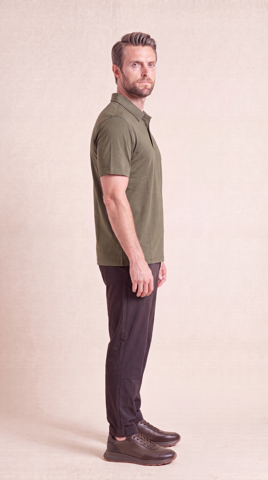 INTERLOCK SUPIMA POLO | ONLIVE GREEN