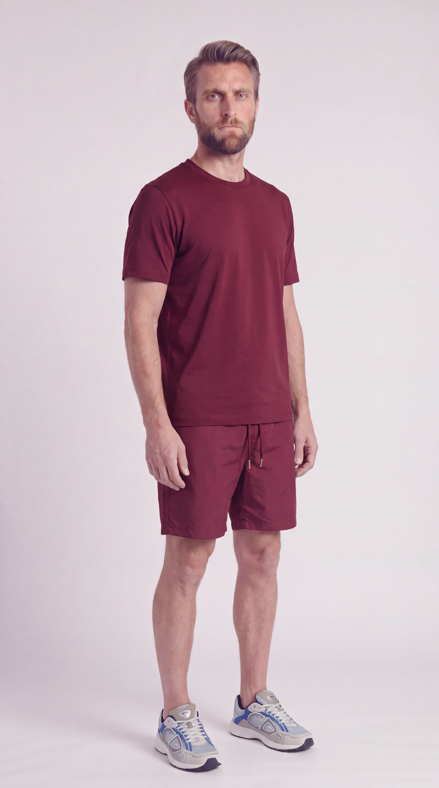 INTERLOCK SUPIMA SET | ANCORA RED