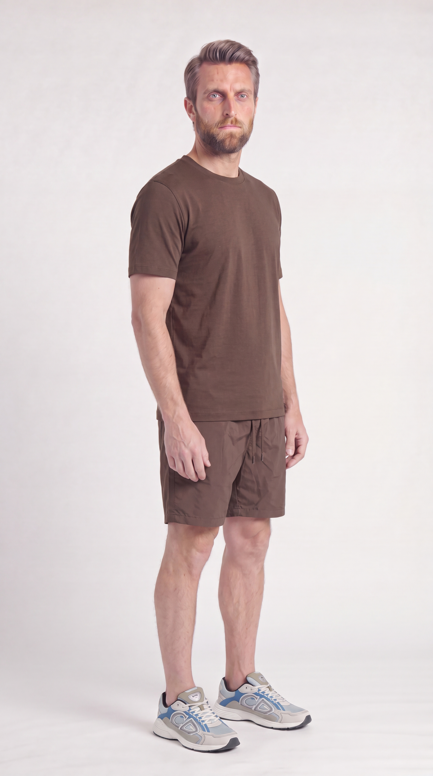 INTERLOCK SUPIMA SET | DARK BROWN