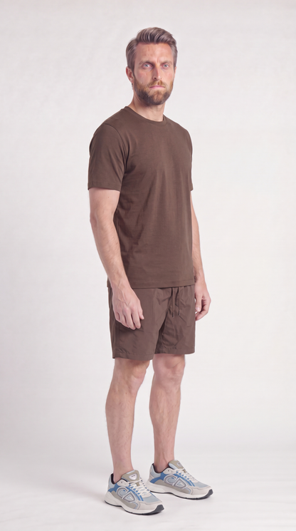 INTERLOCK SUPIMA SET | DARK BROWN