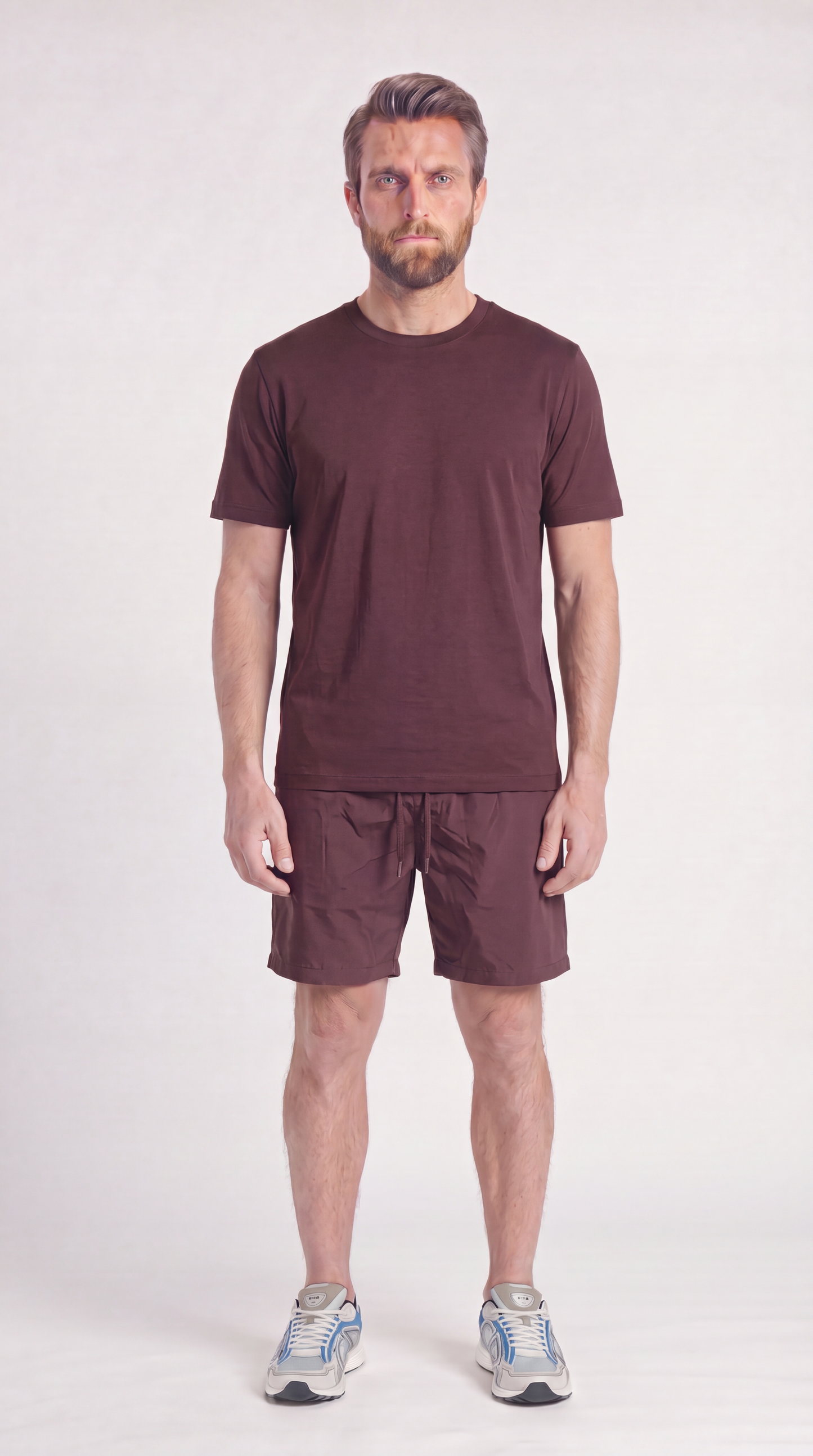 INTERLOCK SUPIMA SET | WINE RED