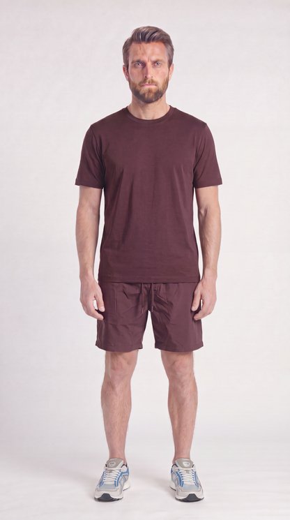 INTERLOCK SUPIMA SET | WINE RED