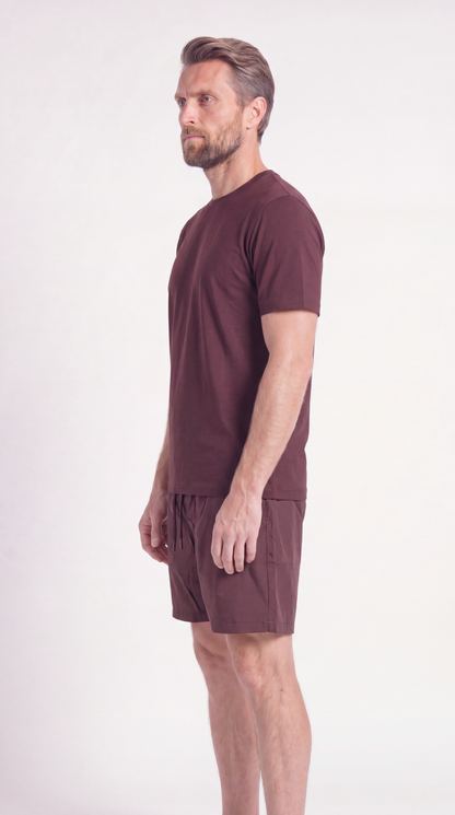 INTERLOCK SUPIMA SET | WINE RED