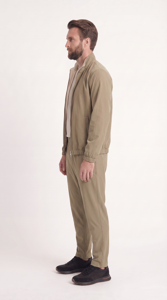 REVERSIBLE JACKET GREY APRICOT/CREME WHITE