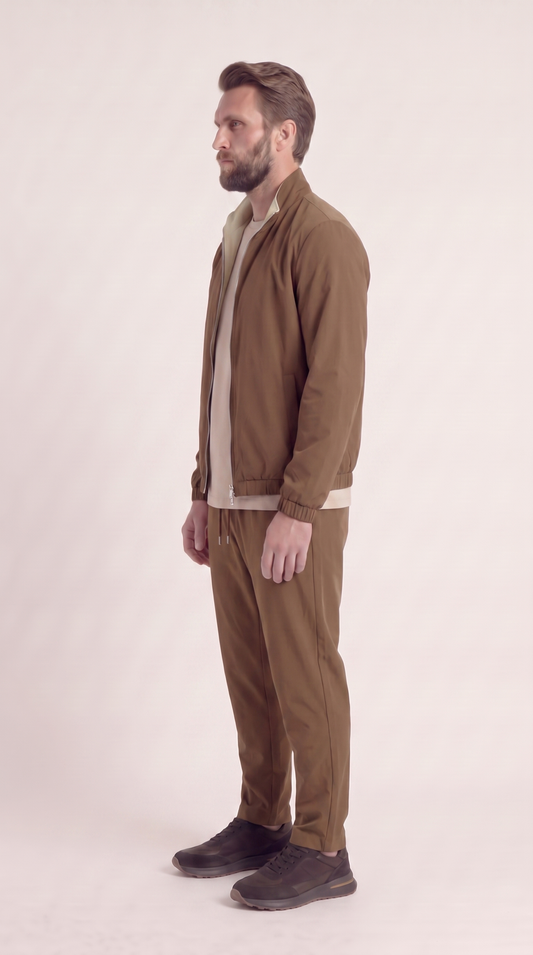REVERSIBLE JACKET BROWN/BEIGE