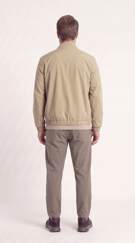REVERSIBLE JACKET GREY/BEIGE