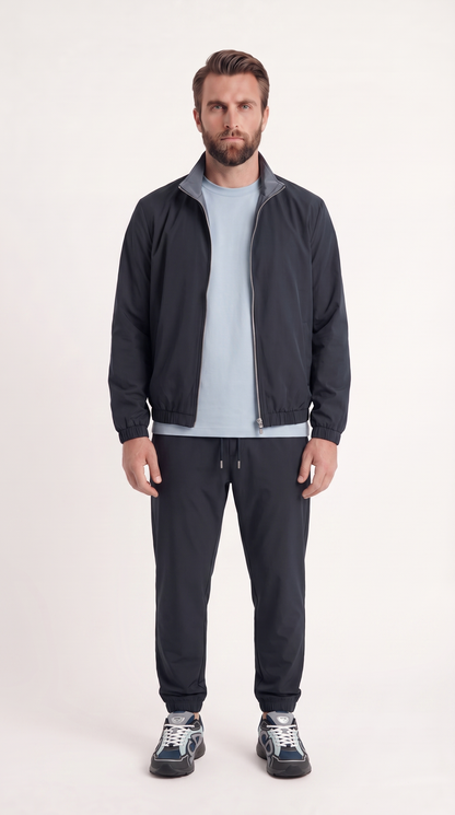 REVERSIBLE JACKET NAVY BLUE/LIGHT BLUE