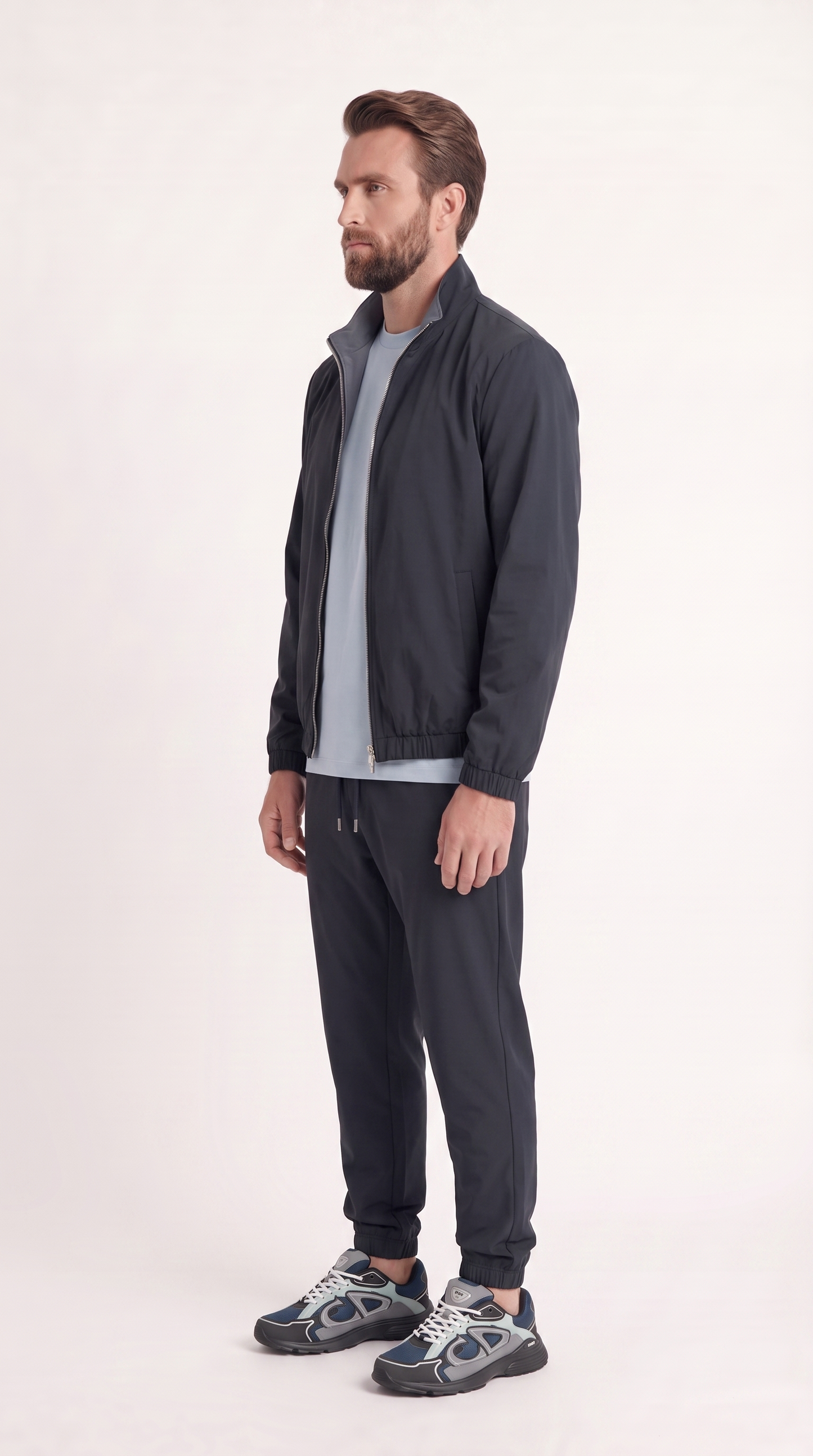 REVERSIBLE JACKET NAVY BLUE/LIGHT BLUE