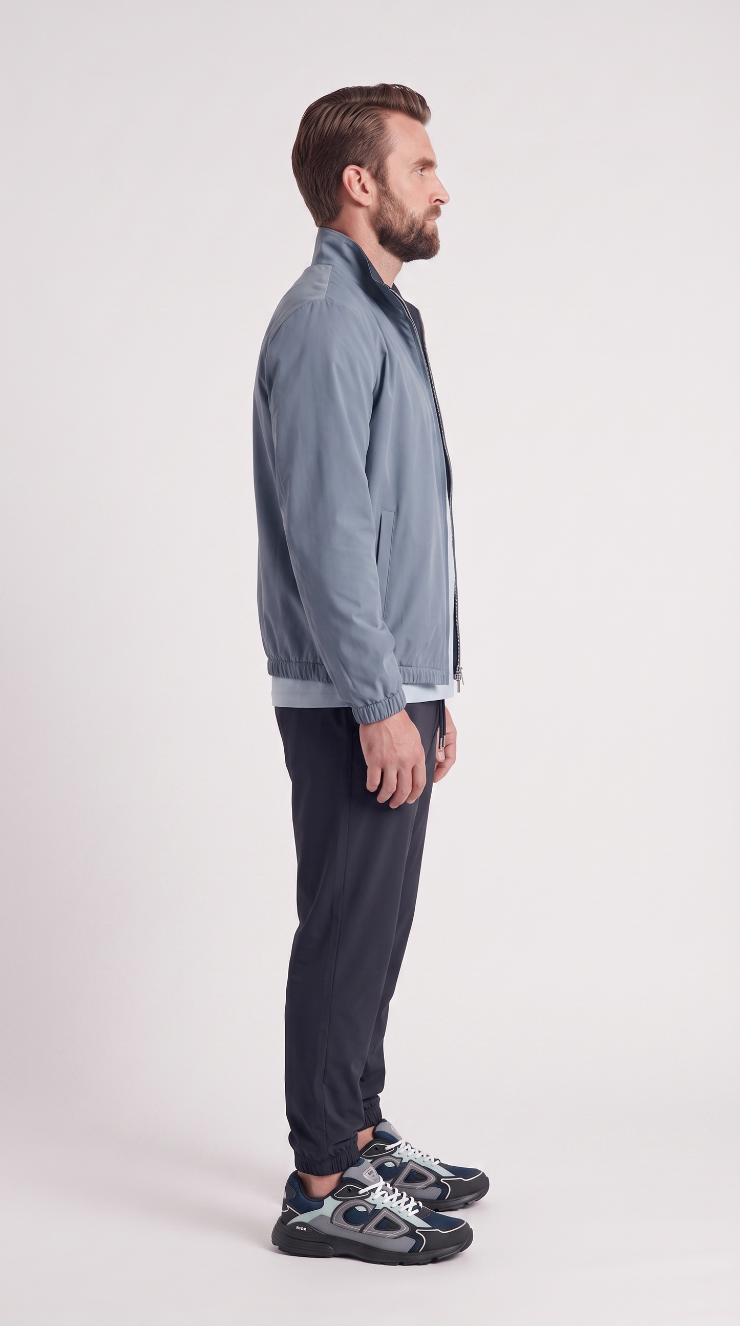 REVERSIBLE JACKET NAVY BLUE/LIGHT BLUE