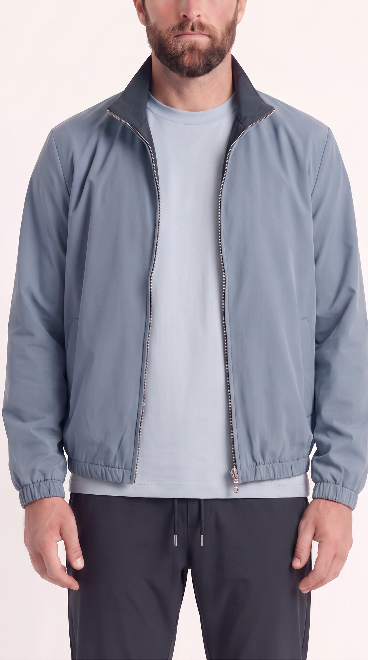 REVERSIBLE JACKET NAVY BLUE/LIGHT BLUE