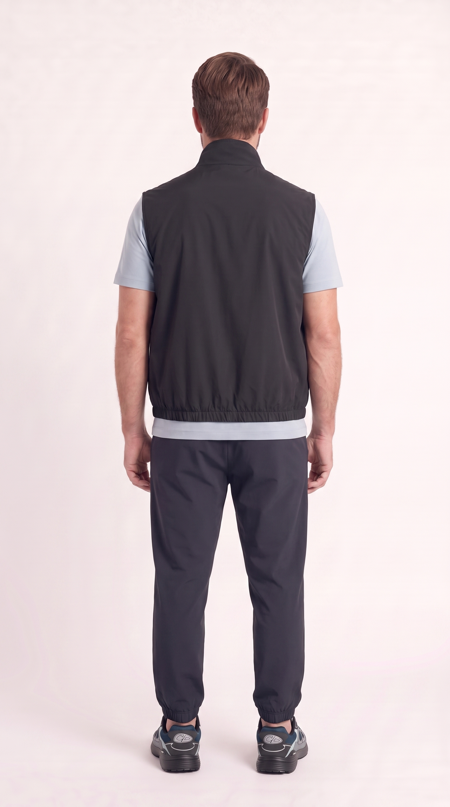 REVERSIBLE GILET NAVY BLUE/LIGHT BLUE