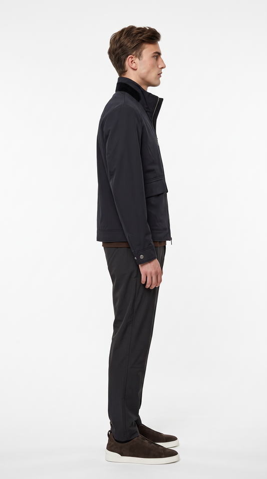 TECHNICAL FABRIC DUCK DOWN JACKET ONXY BLACK