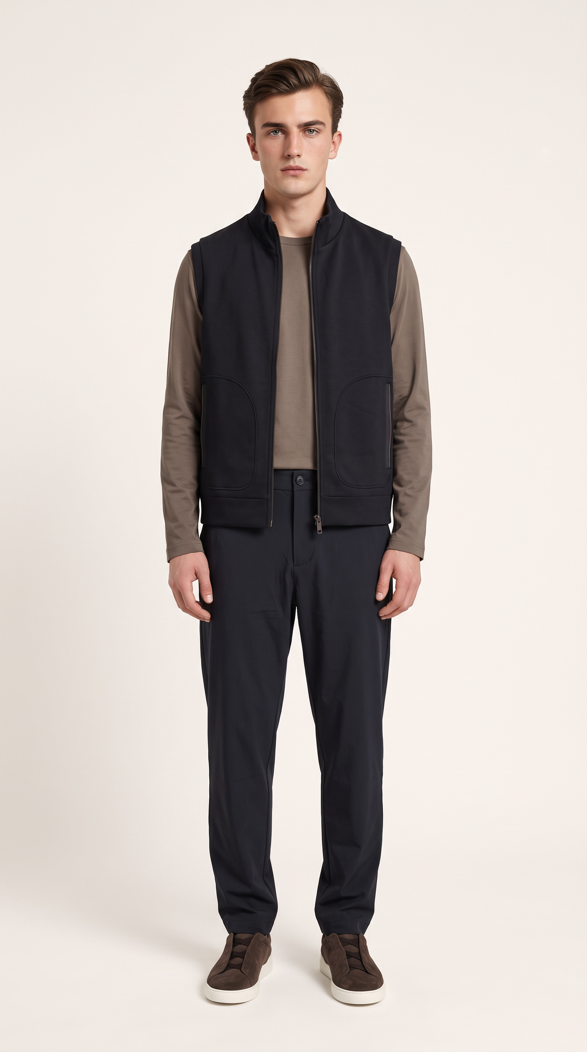 CASHWOOL GILET ONXY BLACK