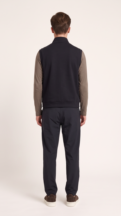 CASHWOOL GILET ONXY BLACK