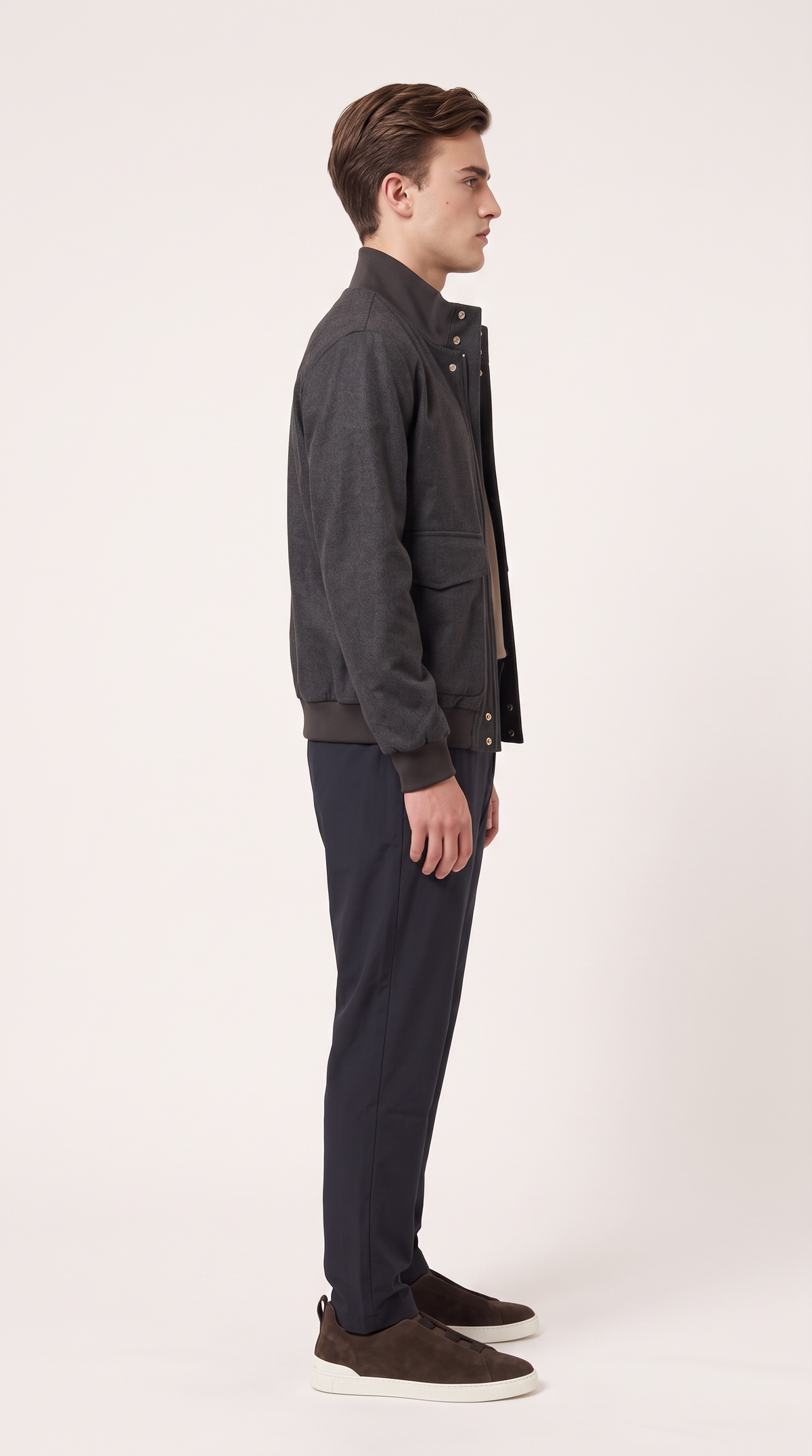 CASHMERE JACKET GREY