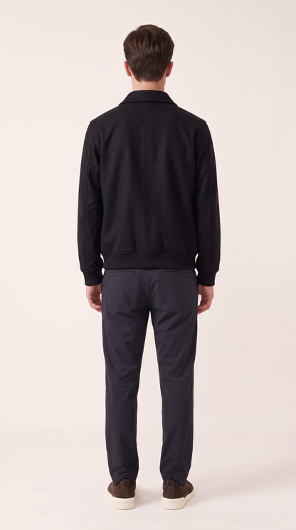 WOOL BLEND JACKET | ONXY BLACK