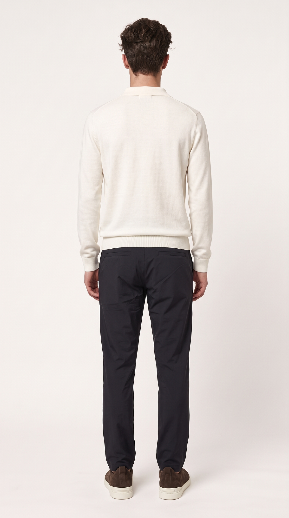 MERINO WOOLBLEND POLO | CREME