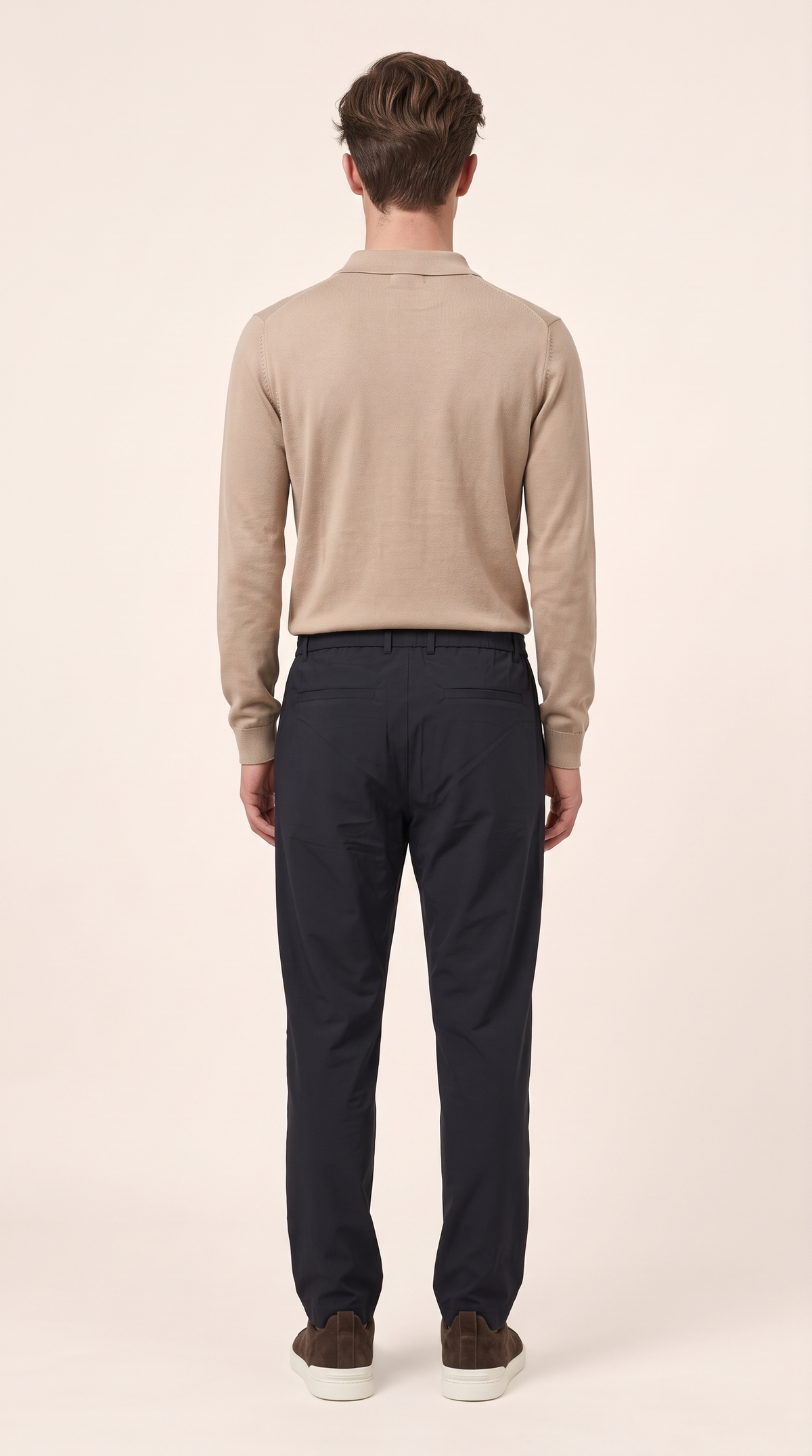 MERINO WOOLBLEND POLO | APRICOT