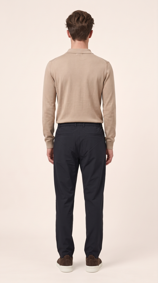 MERINO WOOLBLEND POLO | APRICOT