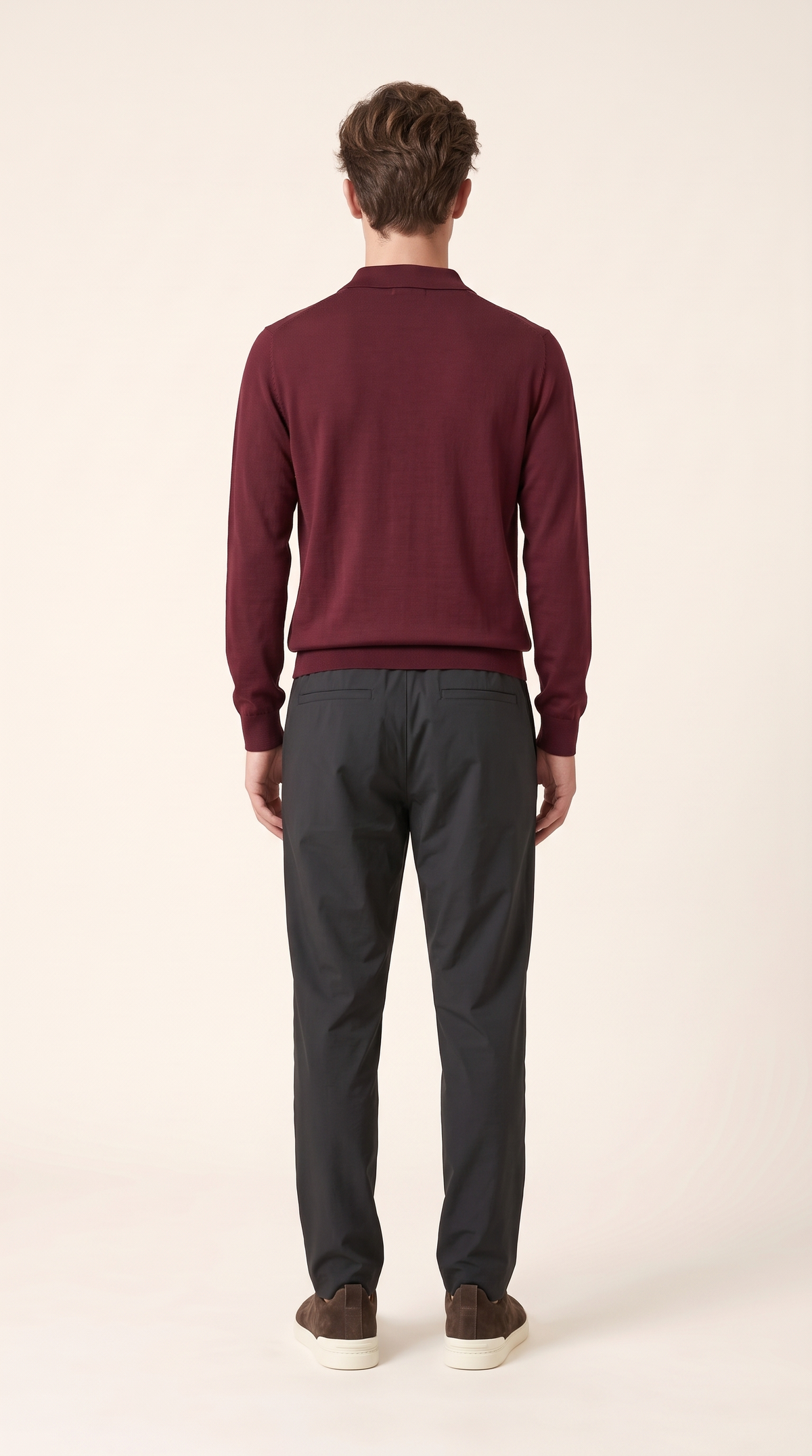 MERINO WOOLBLEND POLO | ANCORA RED