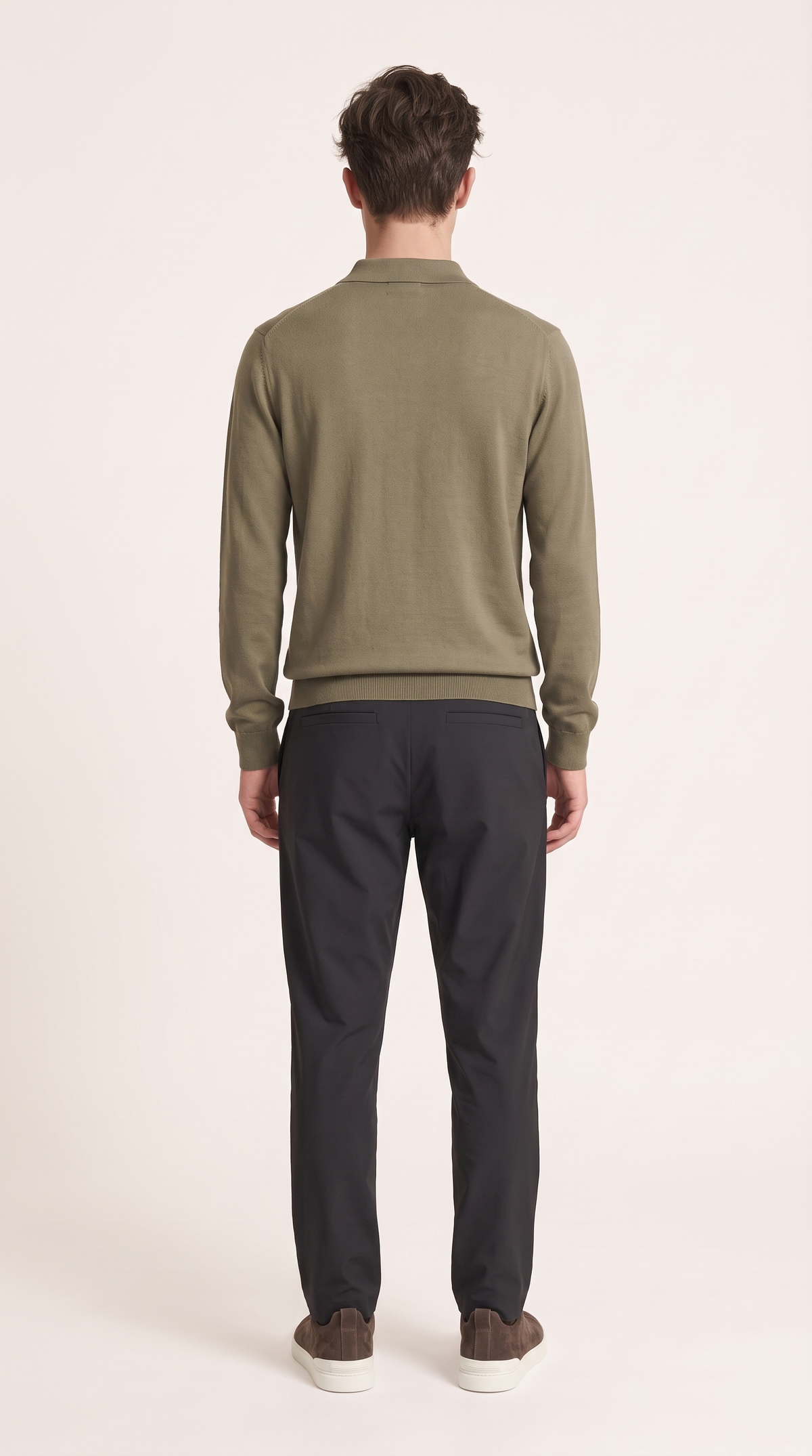 MERINO WOOLBLEND POLO | KHAKI