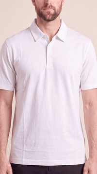 INTERLOCK SUPIMA POLO | WEISS