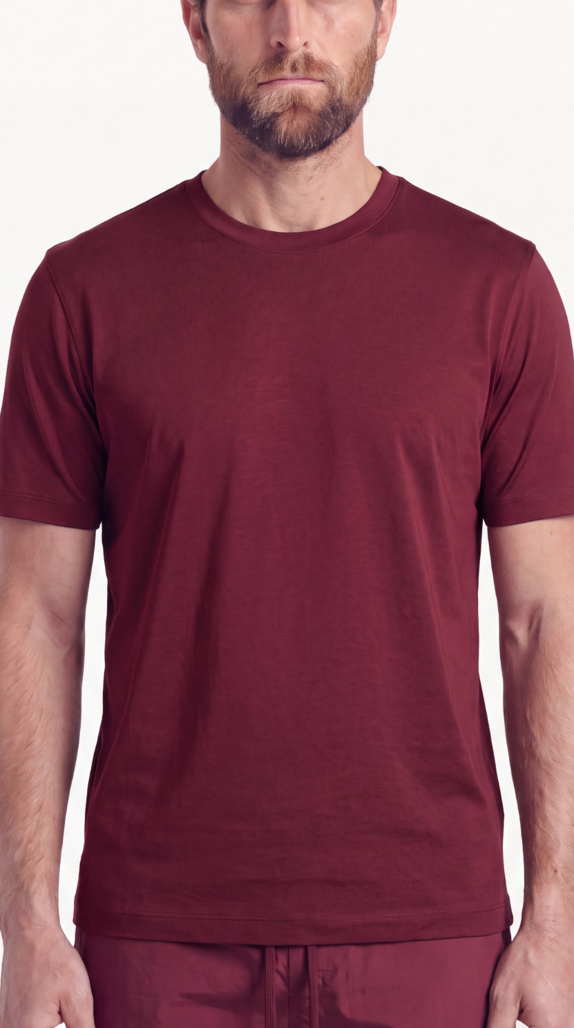 INTERLOCK SUPIMA T-SHIRT | ANCORA ROT