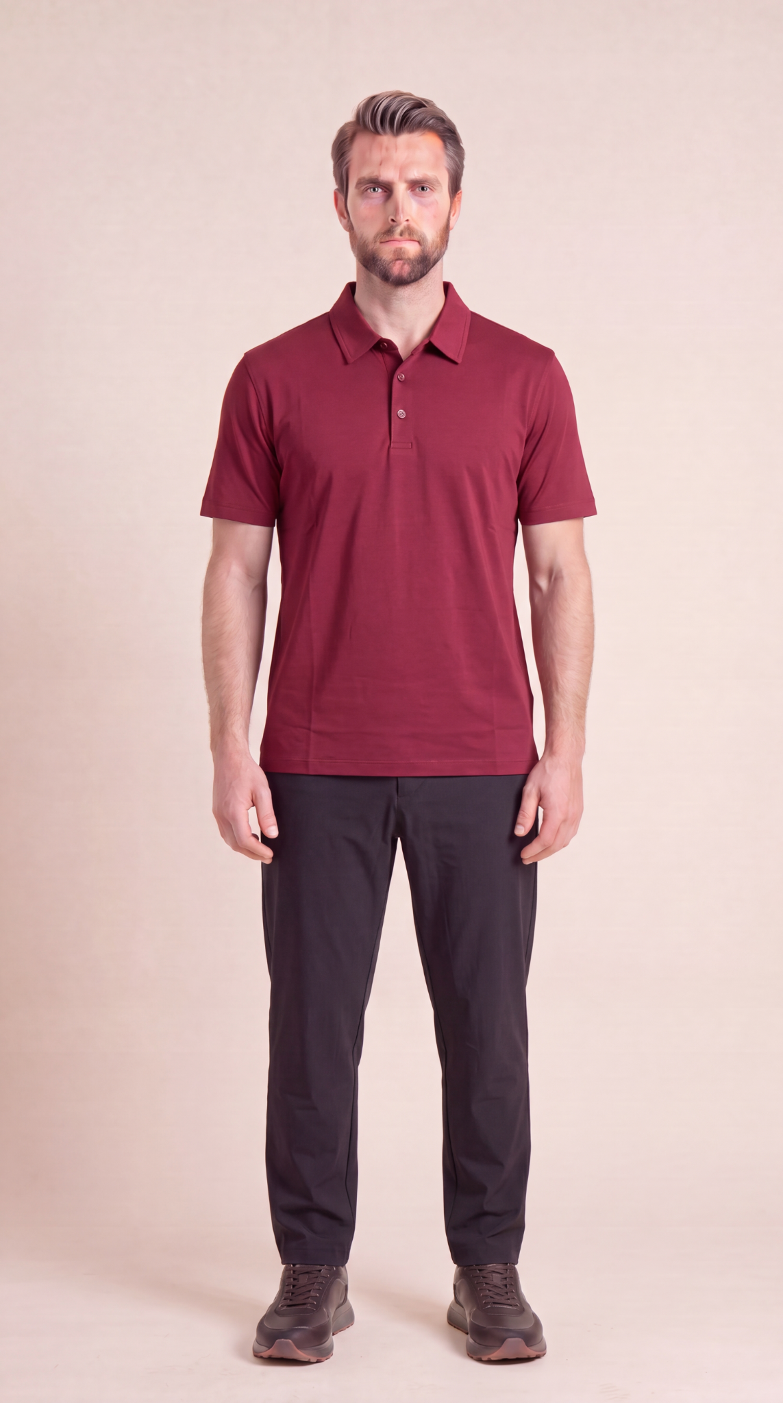 INTERLOCK SUPIMA POLO | ANCORA RED