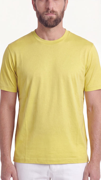 INTERLOCK SUPIMA T-SHIRT | LEMON